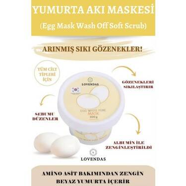 Gello Gözenek Sıkılaştırıcı Yumurta Akı Maskesi - Egg White Pore Mask - 1