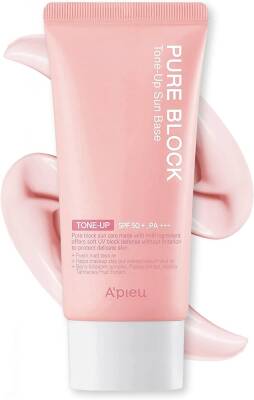 Missha Cildi Aydınlatan Güneş Koruyucu SPF50+/PA+++ APIEU Pure Block Tone-Up Sun Base 50 ML - 1