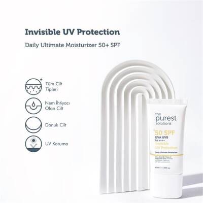 The Purest Solutions Spf50+ Invisible Uv Protection Daily Intensive Moisturizer 50 ML - 1