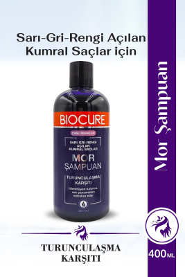 Turunculaşma Karşıtı Mor Şampuan / Sarı-gri-rengi Açılan Kumral Saçlar Için 400 ml - 1